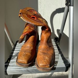 Men’s Double-H Steel Toe Work Boot | Gently Worn | Wide Square Toe | Sz 9